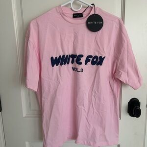 Pink White Fox T-shirt- popular! New with tags